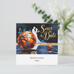 Basketball Save the Date Hochzeit Einladung