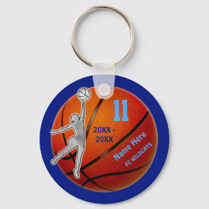 Basketball-Schlüsselanhänger Ihr JAHR, ZAHL, NAM Schlüsselanhänger