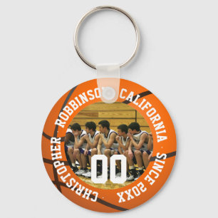 Basketball-Schlüsselanhänger mit Team-Foto Schlüsselanhänger