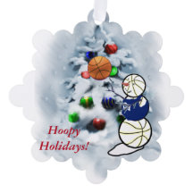 Basketball Schneemann Weihnachten