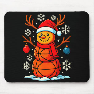 Basketball Schneemänner Spieler Sport Santa Weihna Mousepad