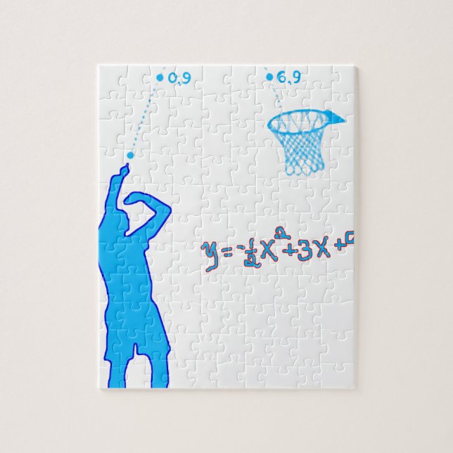 Basketball-Schuss und quadratische Gleichung Puzzle (Vertikal)
