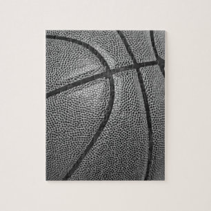 Basketball Schwarz/Weiß Puzzle