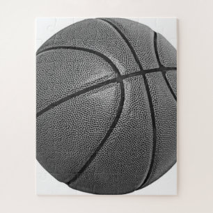 Basketball Schwarz/Weiß Puzzle