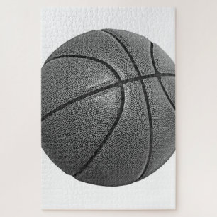 Basketball Schwarz/Weiß Puzzle