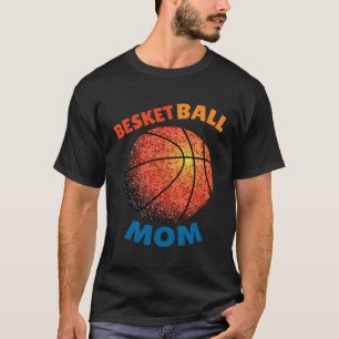 Basketball Senior Mama Torn Paper Twinkle Twinkle T-Shirt