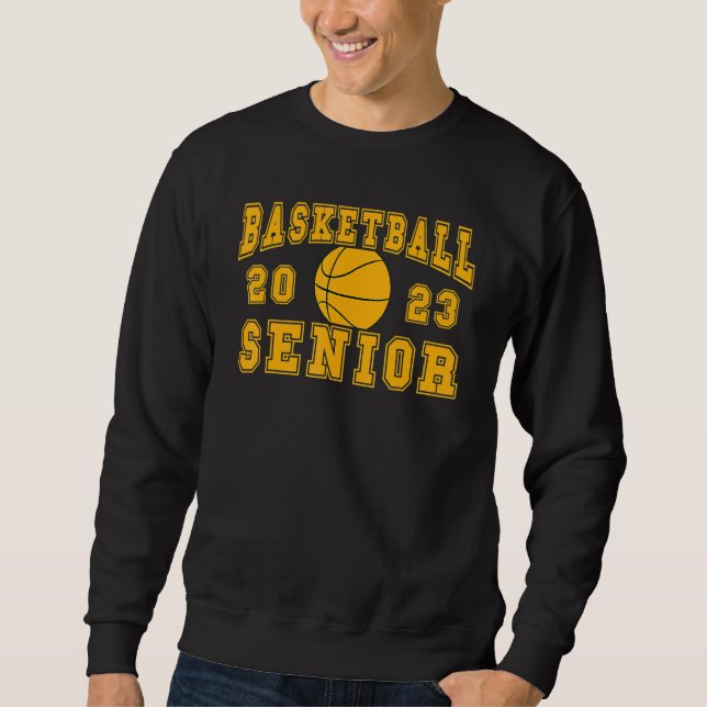 Basketball Senior Night Basketball Senior 2023 Gra Sweatshirt (Vorderseite)