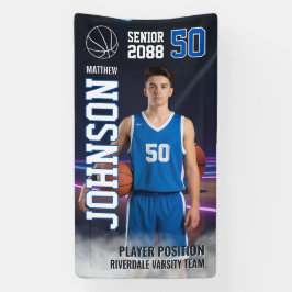 Basketball Senior Night Custom Sports Photo Banner