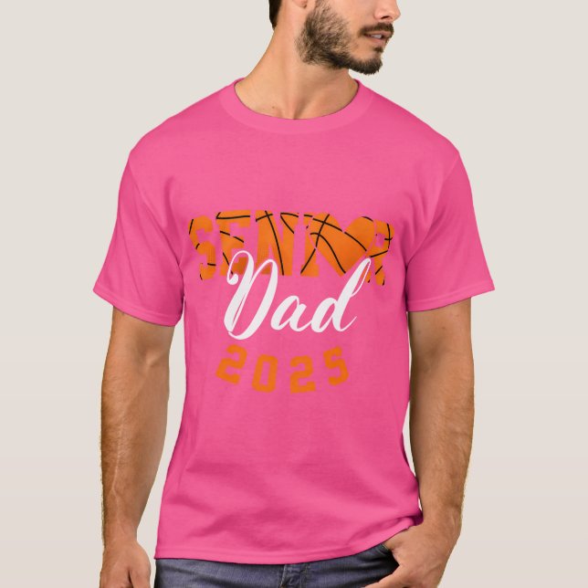 Basketball Senior Vater Class of 2025 Abschluss Gi T-Shirt (Vorderseite)
