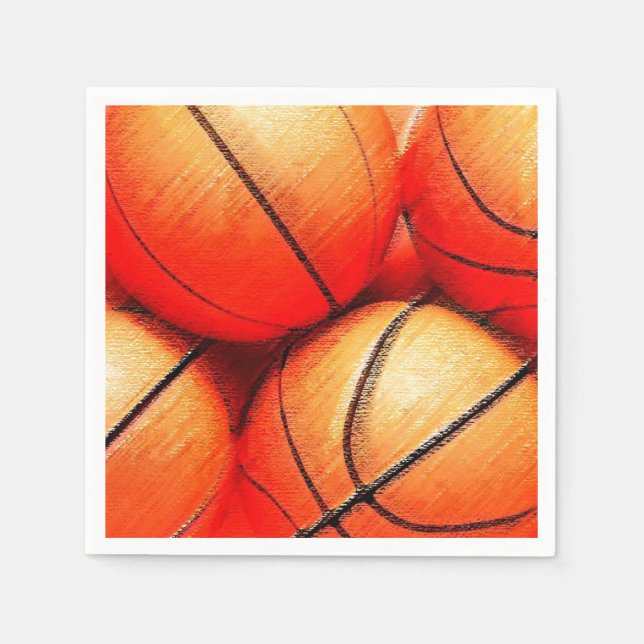 Basketball Serviette (Vorderseite)