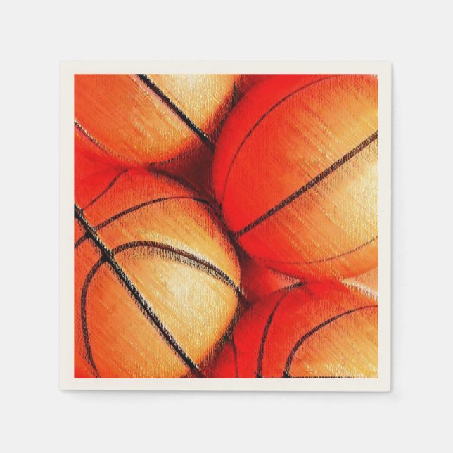 Basketball Serviette (Vorderseite)