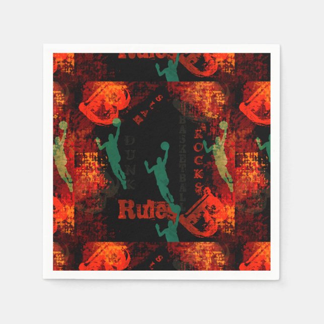BASKETBALL SERVIETTE (Vorderseite)