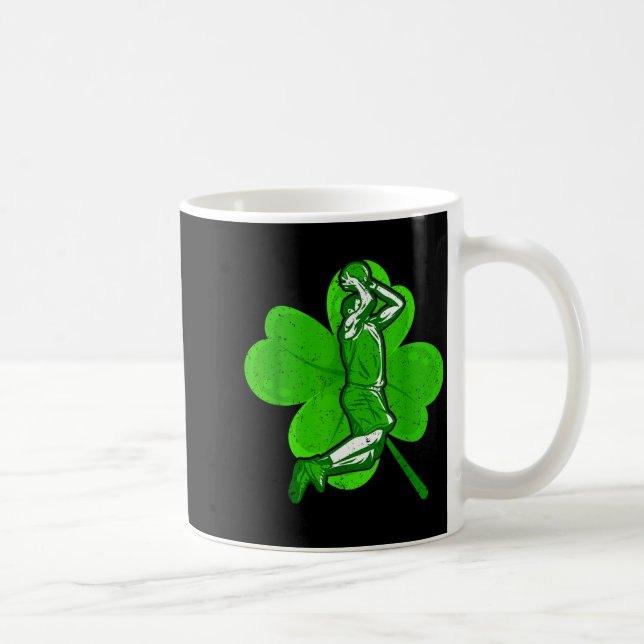 Basketball Shamrock St Patrick's Day Srt Lover Boy Kaffeetasse (Rechts)