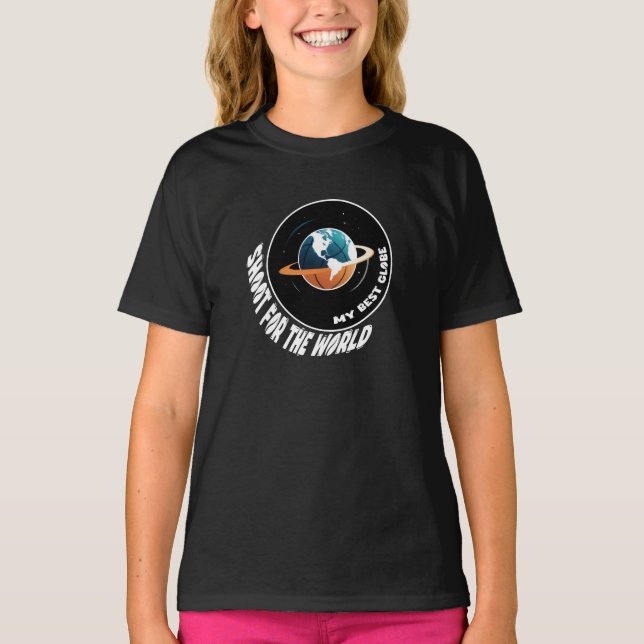 Basketball | Shoot for World | Meine beste Welt T-Shirt (Vorderseite)