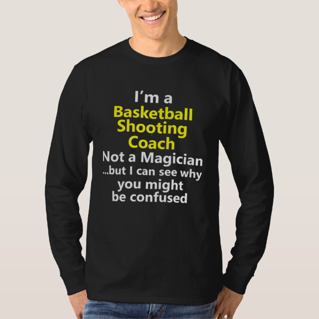 Basketball Shooting Coach Trainer Jump Shot Shoote T-Shirt (Vorderseite)