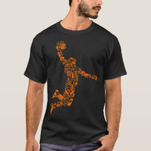 Basketball sieht Rotes Basketballgeschenk aus T-Shirt