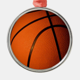 Basketball Silbernes Ornament