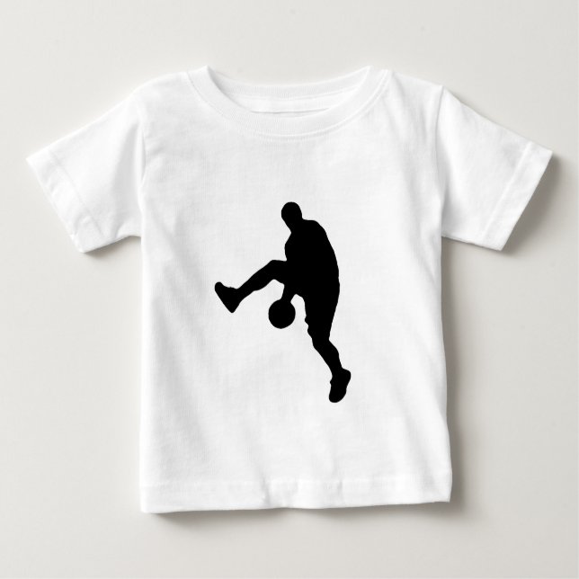 Basketball-Silhouette Baby T-shirt (Vorderseite)