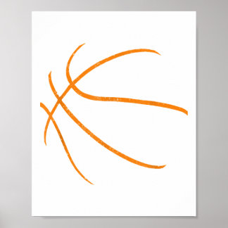 Basketball Silhouette Bball Basketball Basketball  Poster
