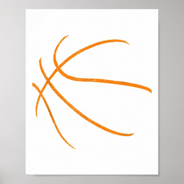 Basketball Silhouette Bball Basketball Basketball  Poster (Vorne)