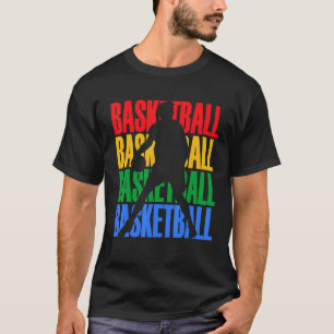 Basketball-Silhouette Bball-Spieler Trainer Sport T-Shirt