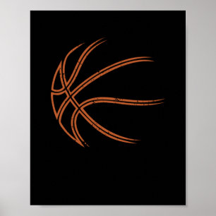 Basketball-Silhouette Bball-Trainerteam Poster