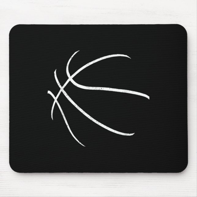 Basketball Silhouette Design Mousepad (Vorne)