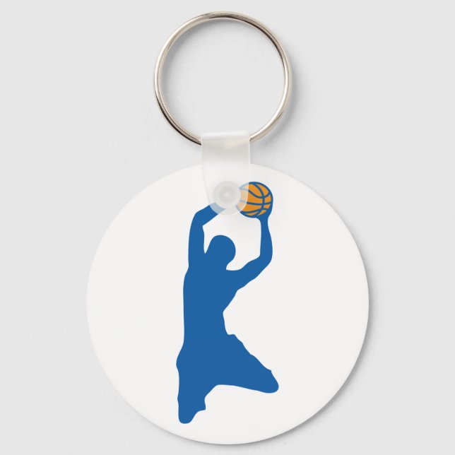 Basketball-Silhouette Schlüsselanhänger (Vorderseite)
