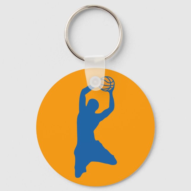 Basketball-Silhouette Schlüsselanhänger (Vorderseite)