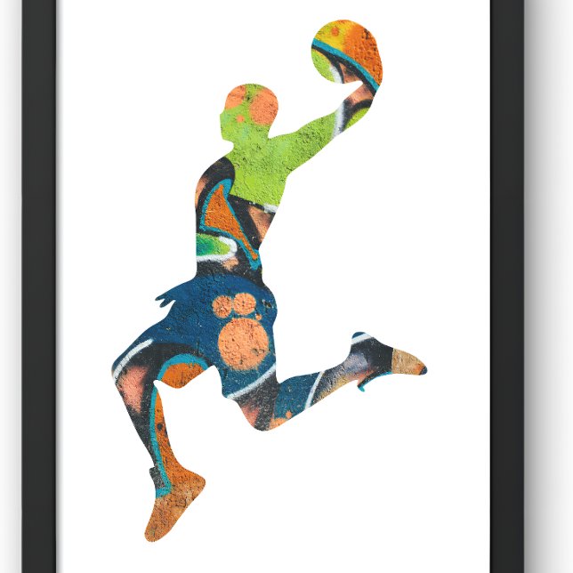 Basketball-Silhouette T-Shirt (Von Creator hochgeladen)