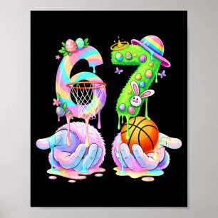 Basketball Six Seven 67 Osterhase Funny 67 Meme Poster