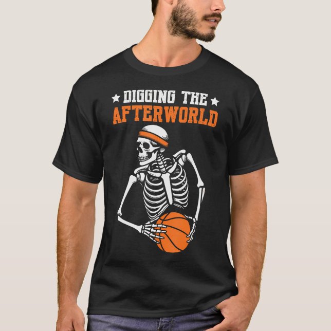 Basketball Skeleton Player Streetball - Hooping Bb T-Shirt (Vorderseite)