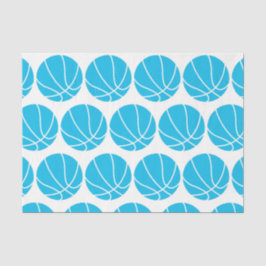 BASKETBALL (SKY BLUE) SEIDENPAPIER