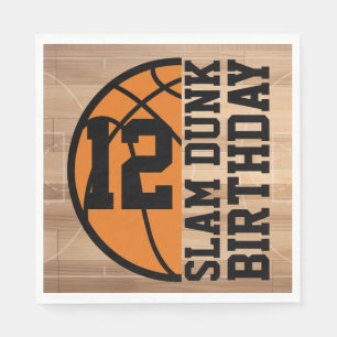 Basketball Slam Dunk Geburtstagsparty Serviette