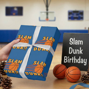 Basketball Slam Dunk Geschenkpapier
