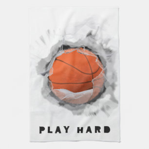 Basketball-Slam-Dunk Geschirrtuch