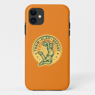 Basketball-Slam-Dunk im Vintage-Design Case-Mate iPhone Hülle