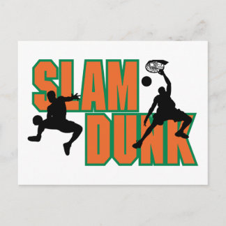 Basketball Slam Dunk Postkarte