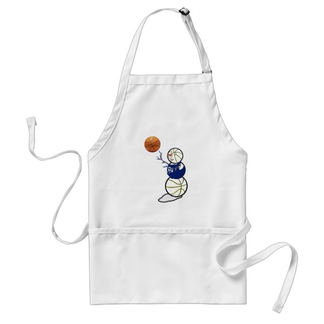 Basketball Snowman Schürze (Vorne)