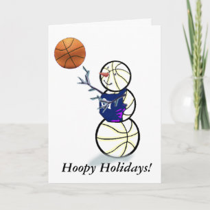 Basketball Snowman Weihnachten