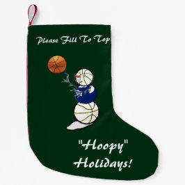 Basketball Snowman Weihnachten Kleiner Weihnachtsstrumpf