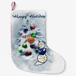 Basketball Snowman Weihnachten Kleiner Weihnachtsstrumpf