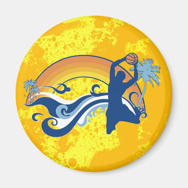 Basketball. Sommersetz. Magnet (Vorne)