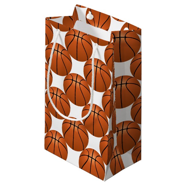 Basketball-Spaß Kleine Geschenktüte (Vorderseite Schrägansicht)