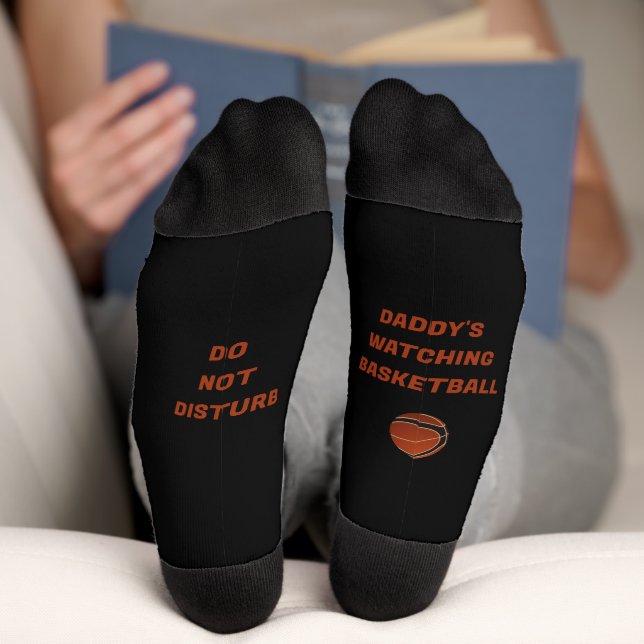 Basketball & Spaß Text Socks Socken (Unterseite)