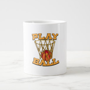 Basketball spielen. Jumbo-Tasse
