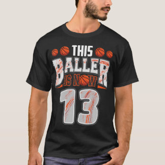 Basketball-Spieler 13 Jahre alter Basketball 13. T-Shirt