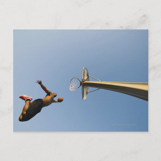 Basketball-Spieler 2 Postkarte (Vorderseite)