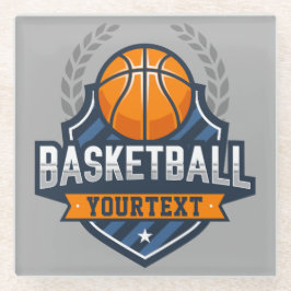 Basketball Spieler ADD NAME Varsity School Team Glasuntersetzer