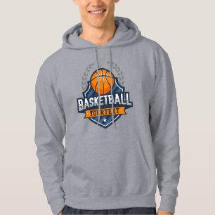 Basketball Spieler ADD NAME Varsity School Team Hoodie